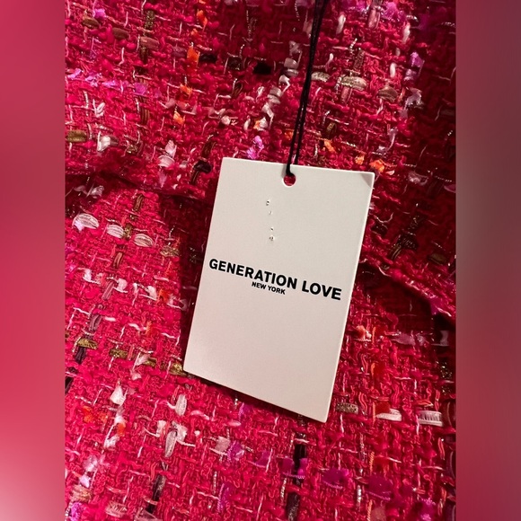 NWT Generation Love Eden Tweed Backpack - Hot Pink 💗 - Picture 7 of 14